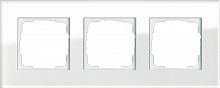 Рамка универсальная Gira Esprit 3-м. стекло белое картинка